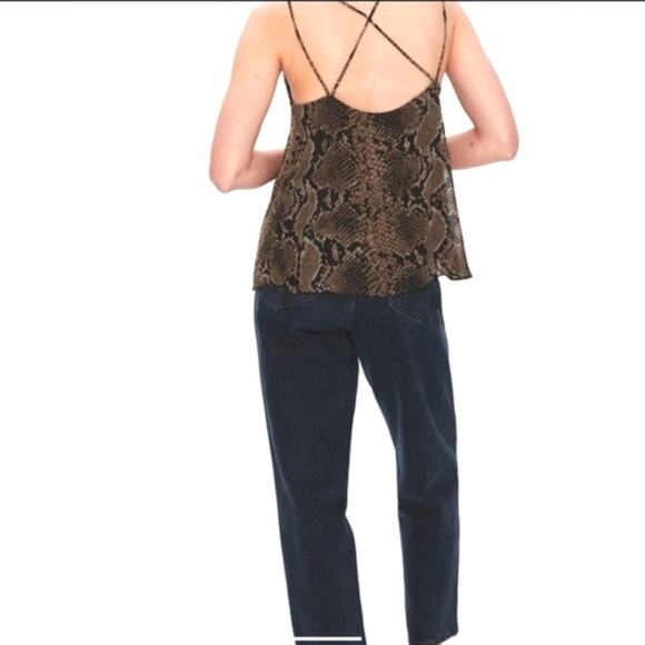 Zara Snake Print Sheer strappy tank sz small - Picture 9 of 11
